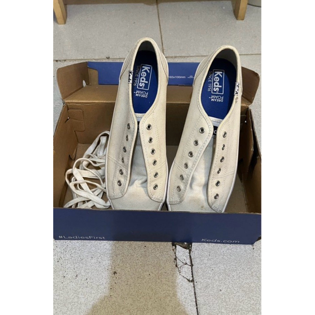 preloved keds - kickstart white ori