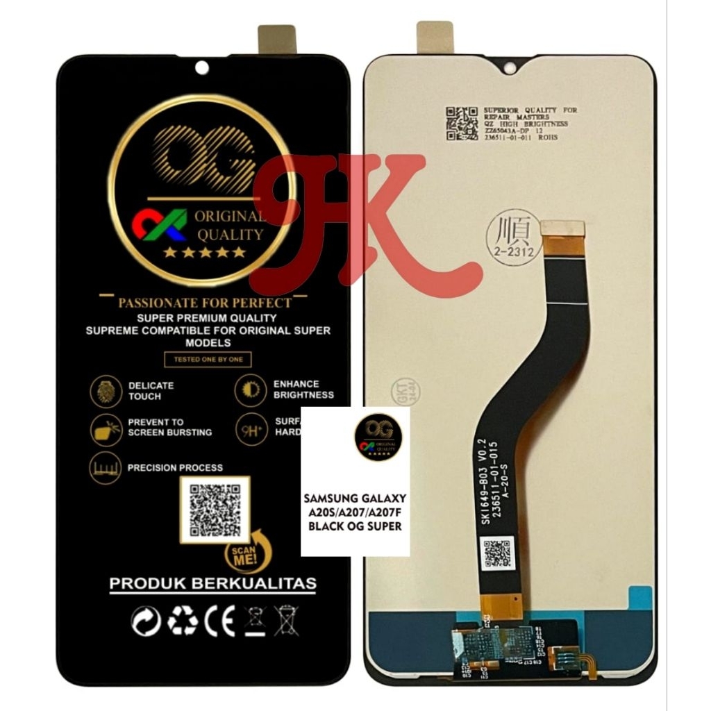 LCD SAMSUNG A20S LCD TOUCHSCREEN SAMSUNG A20S/A207/A207F LCD FULLSET ORIGINAL