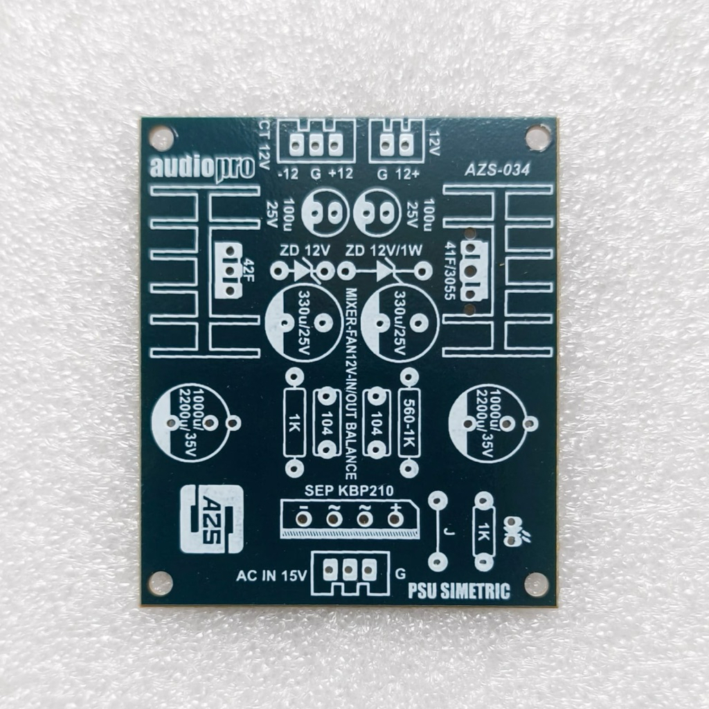 PCB Power Supply Simetris 15 Volt CT 3A