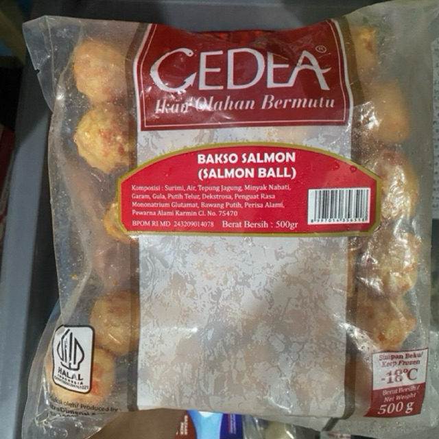 Cedea Bakso Salmon Ball / Fish Ball 500Gr Frozen Food