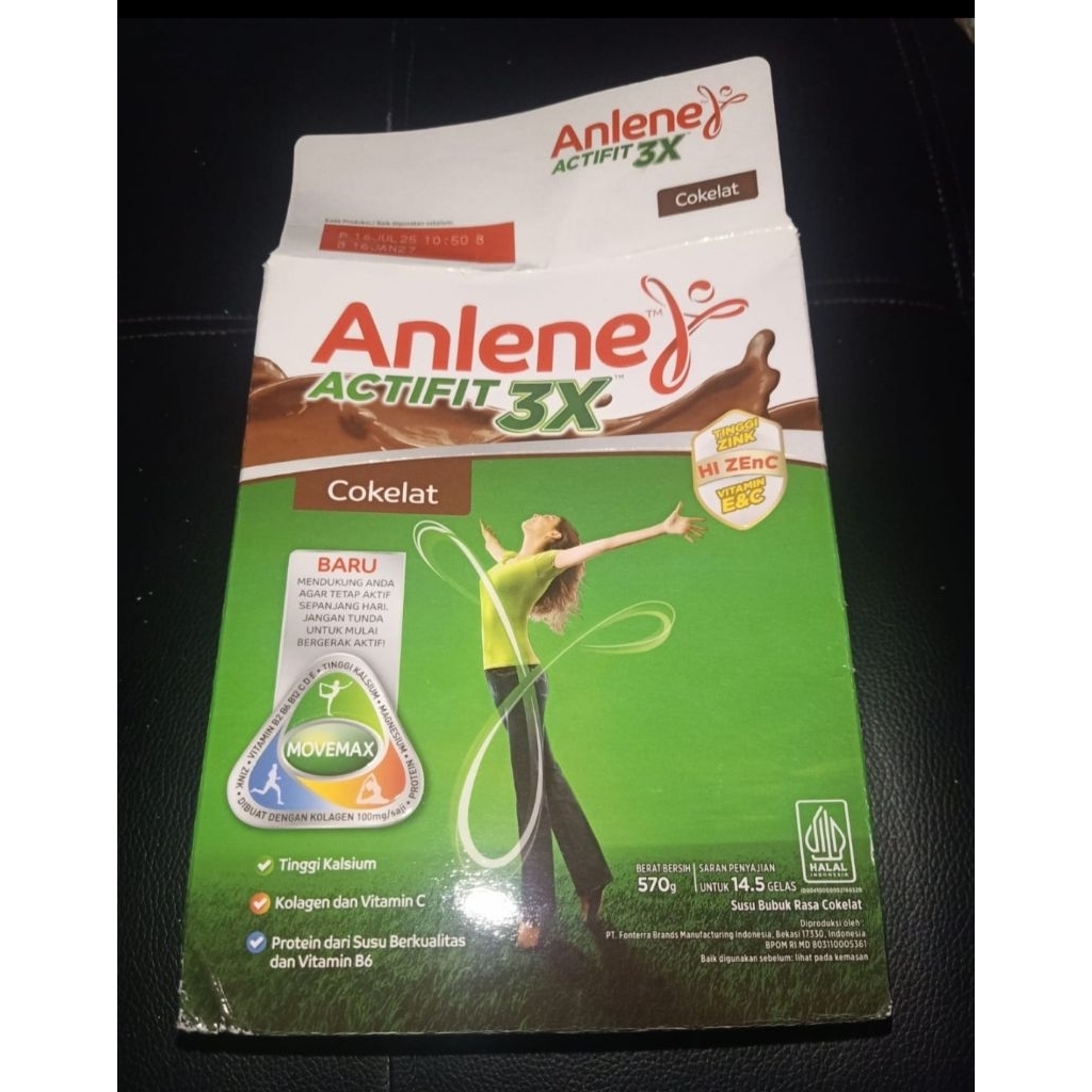 Kardus bekas susu anlene