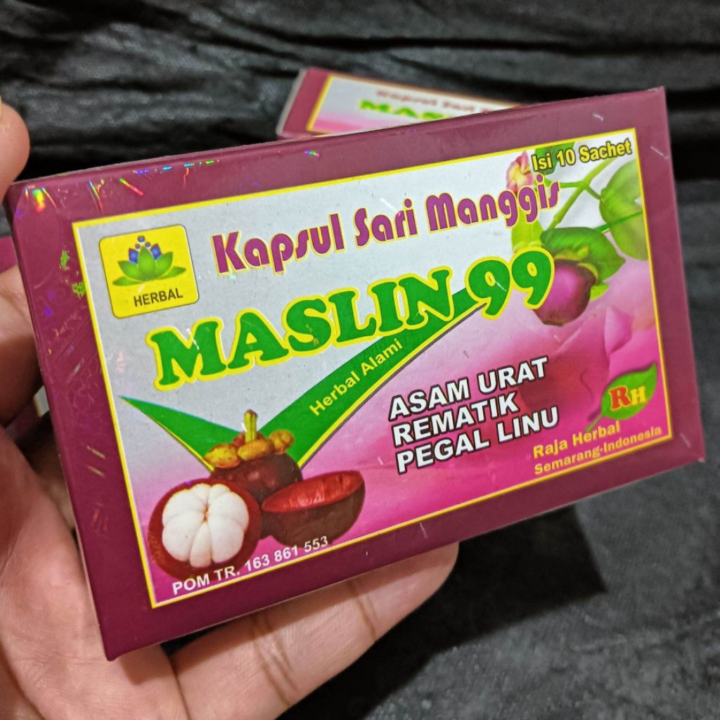 SHO COD HERBAL Kapsul Sari Manggis Asli 100% Original ASAM URAT REMATIK PEGAL LINU Isi 10 Shacet 4 K