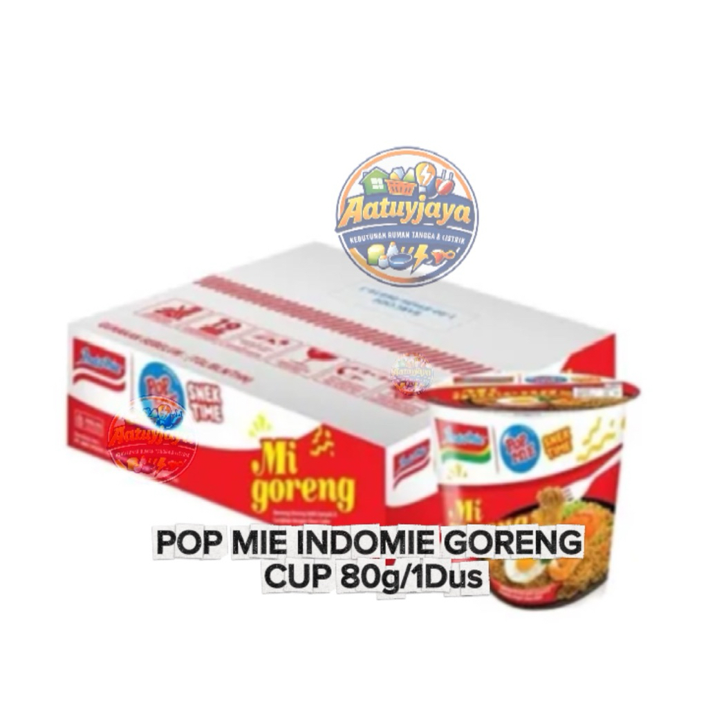 POP MIE Indomie Goreng Cup 80 g – Praktis & Lezat | 1 Dus