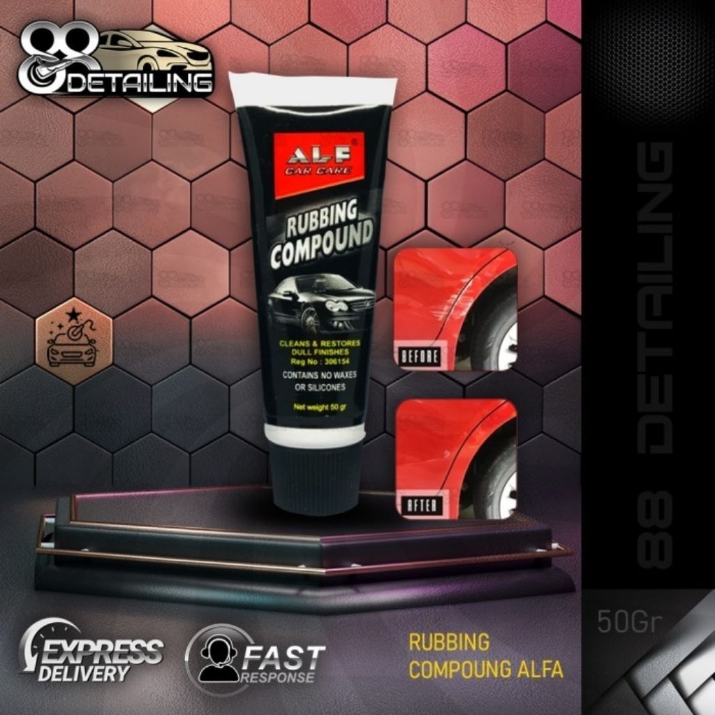 compound Alfa penghilang baret/kompon penghilang baret motor dan mobil 50 gr