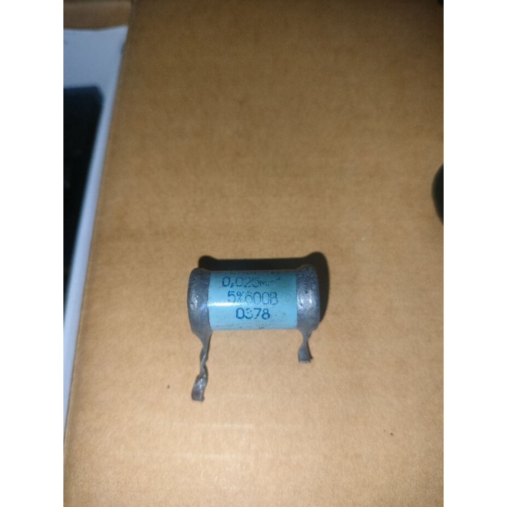 Capacitor KGB-I sikotrop paper Soviet vintage 25nf/500v/2% bodi kramik