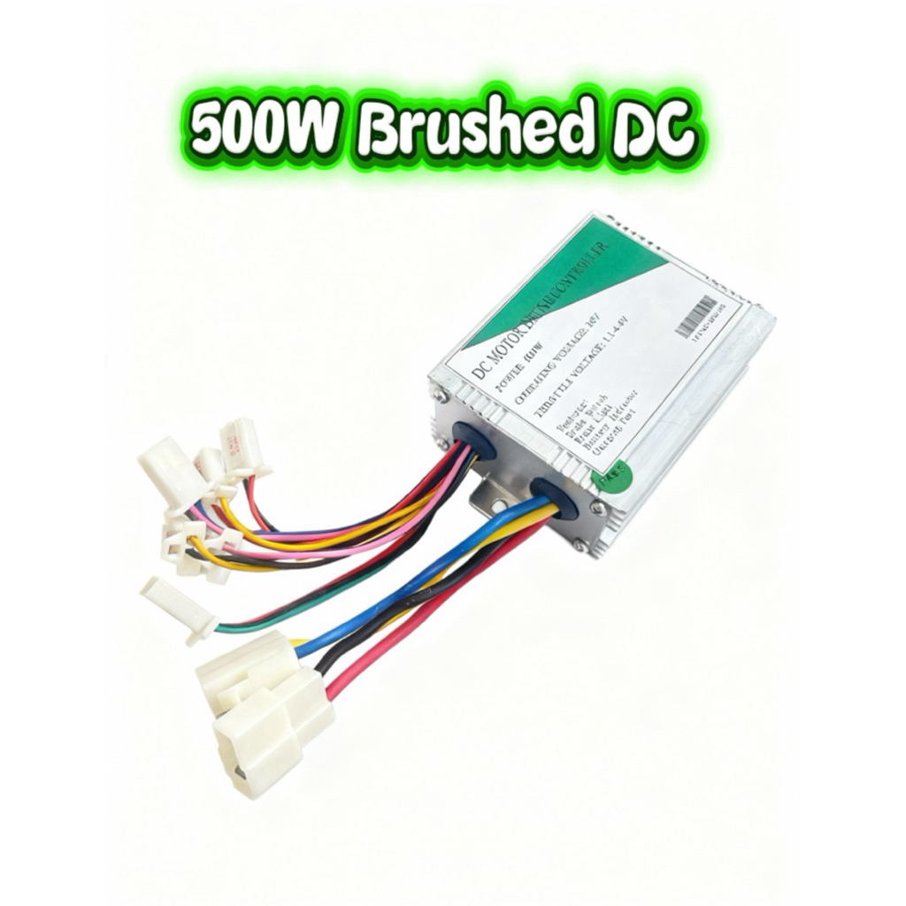 Kontroller Brushed DC 36V 500W untuk dinamo 2 kabel