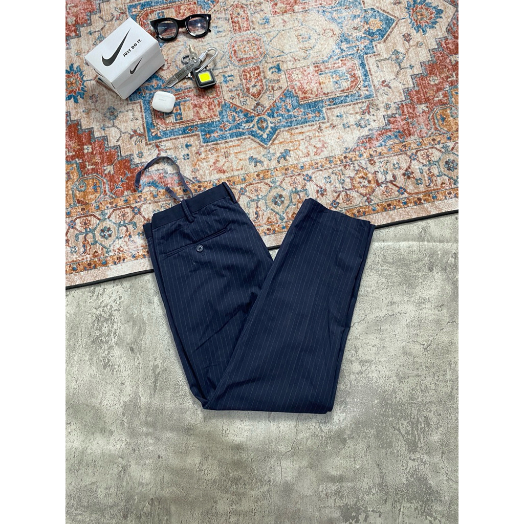 CHINOS ANKLE PANTS UNIQLO STRIPE PATTERN