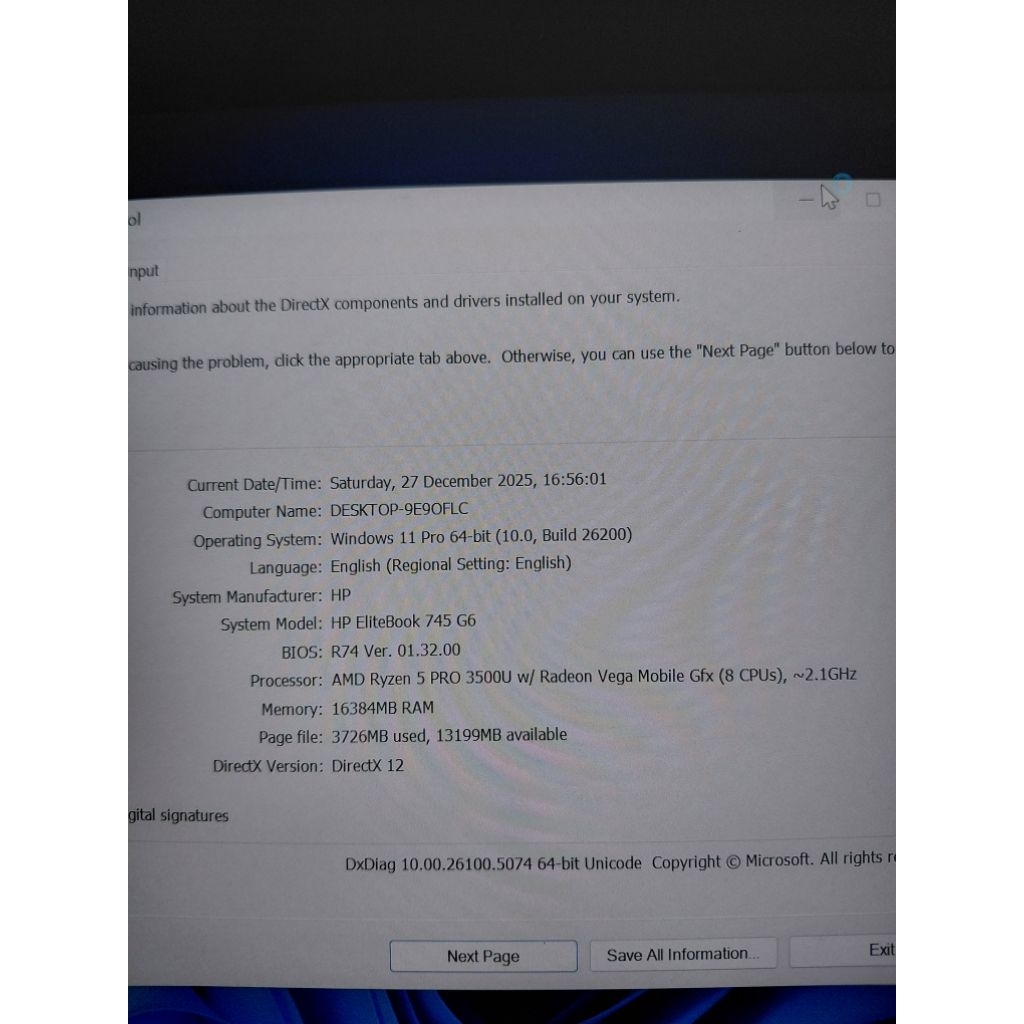 HP Elitebook 745 Ryzen 5 3500u/16/512 fhd ips Backlight