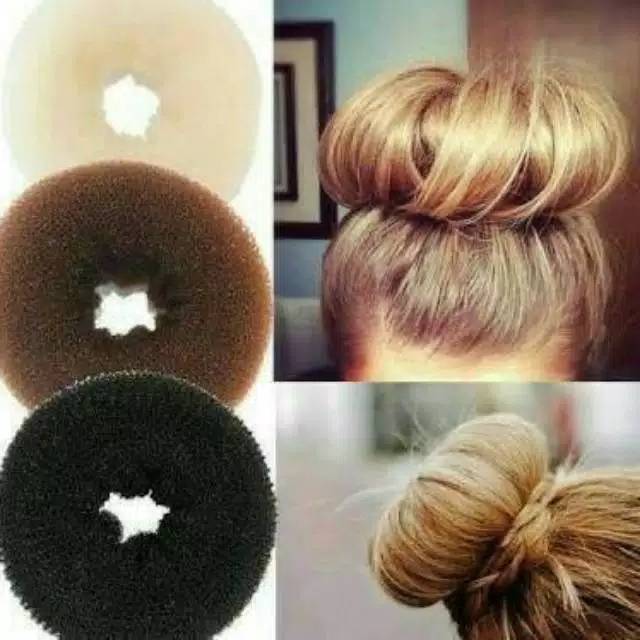 Hair Bun Donat Sanggul Cepol isi 12 pcs alat konde