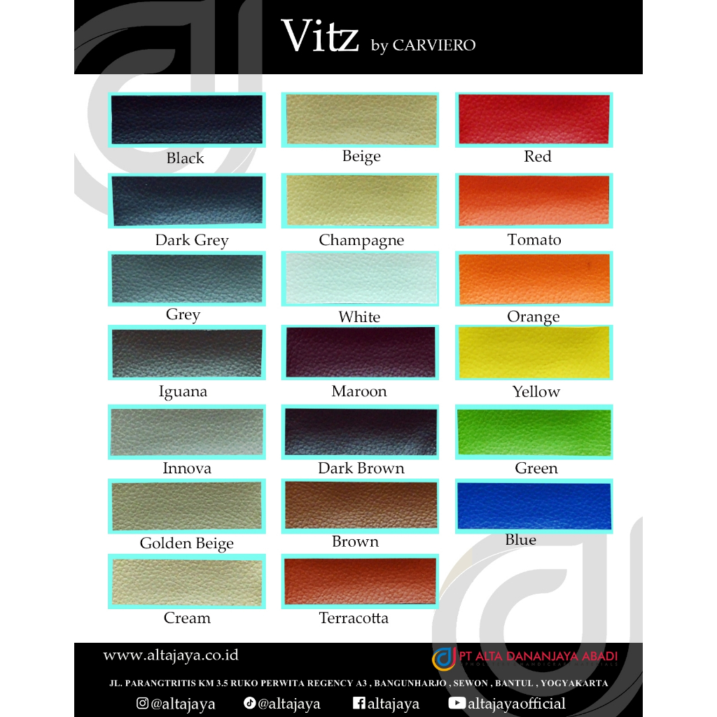 BAHAN KULIT SINTETIS CARVIERO VITZ
