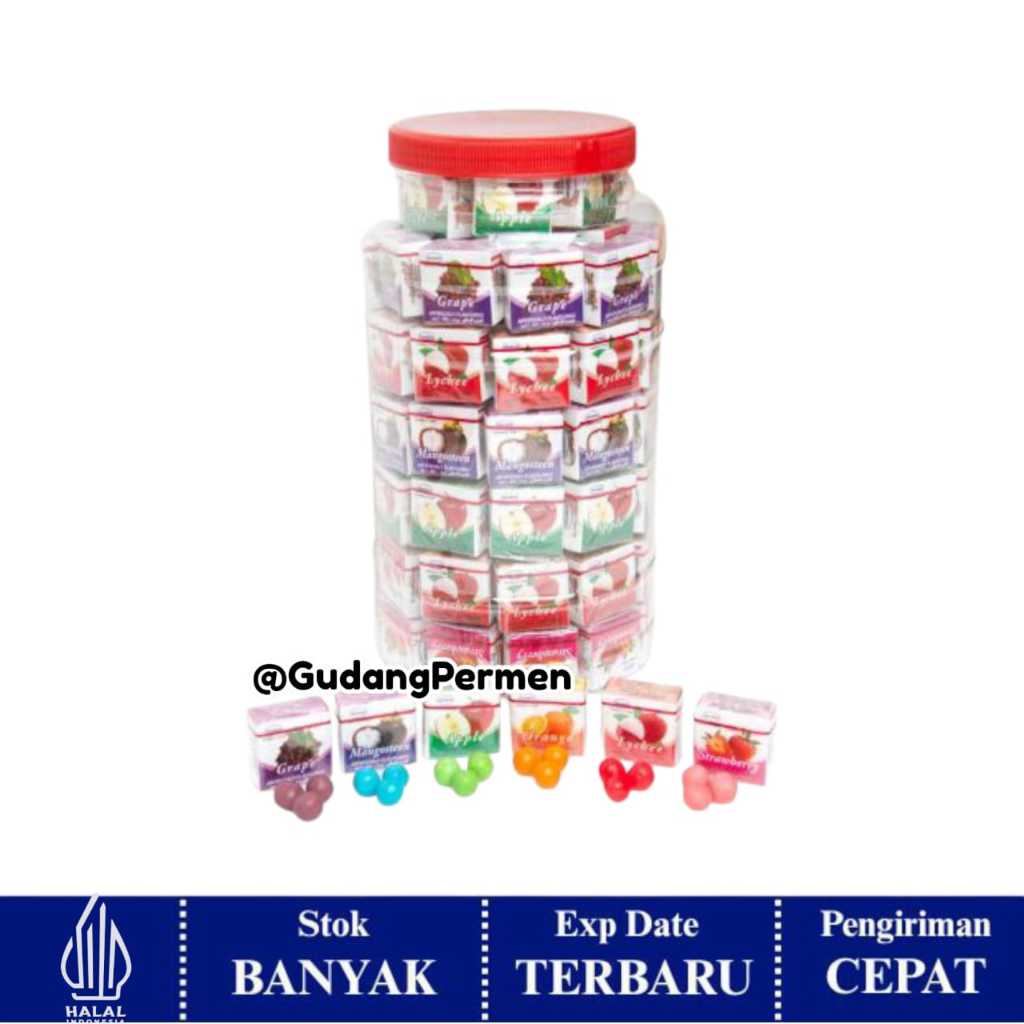 Permen Karet Mini Ball Toples 157 Pcs Halal