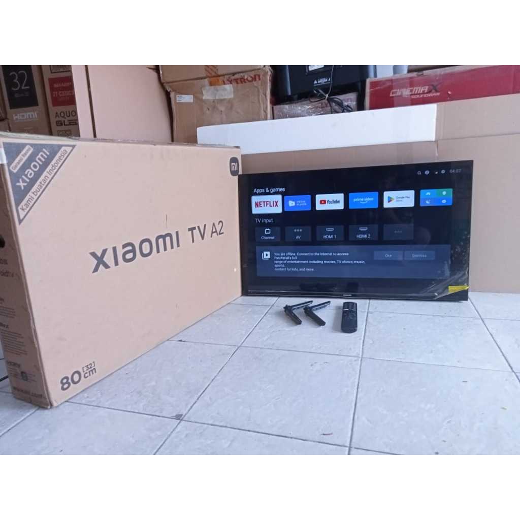 TV LED XIAOMI ANDROID 32 INC 32M7 SUDAH DIGITAL KONDISI BEKAS MASIH SEGEL (6691R)