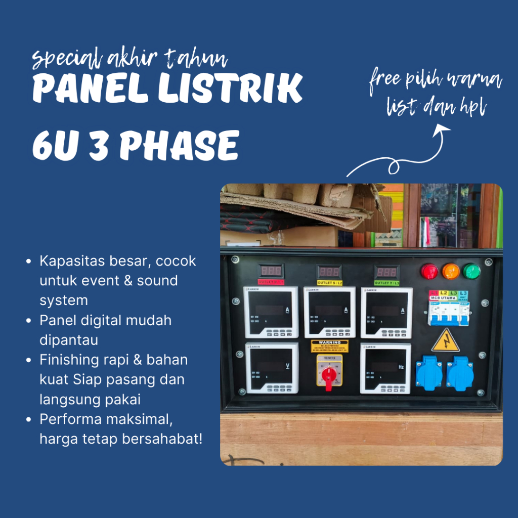 PANEL LISTRIK DIGITAL 6U 3PHASE