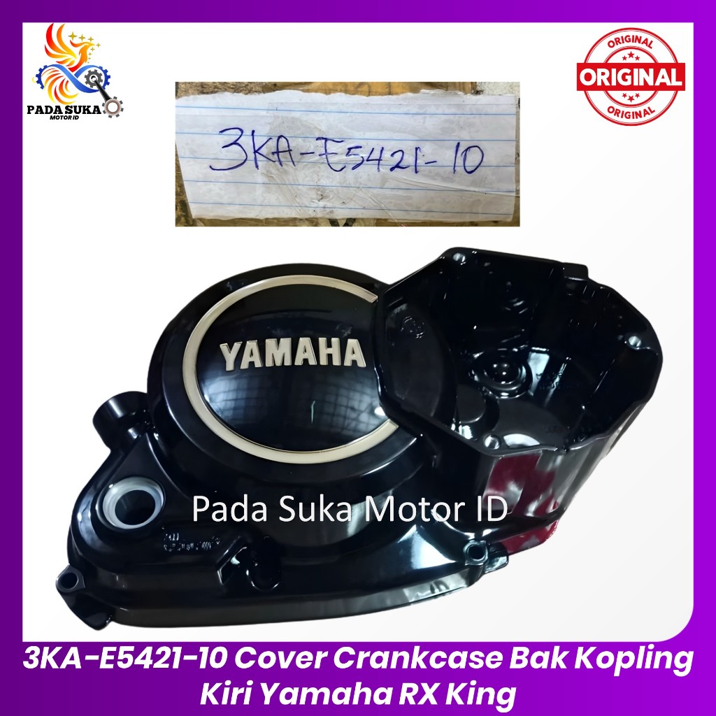 Cover Crankcase Krengkes / Bak Kopling Kiri Yamaha RX King RXK 3KA-E5421-10 Original YGP 100% TERMUR