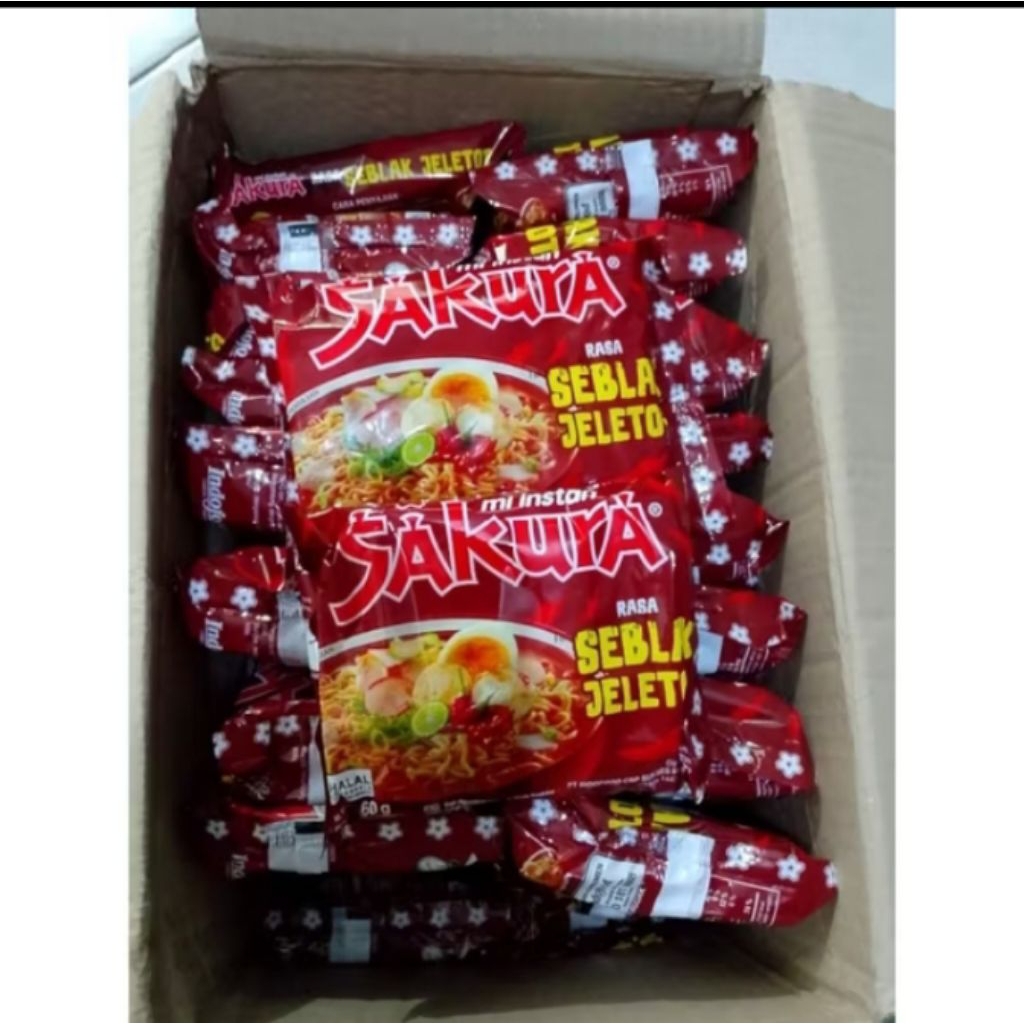 MIE SAKURA JELETOT/MIE KUAH/DAPET 5PCS