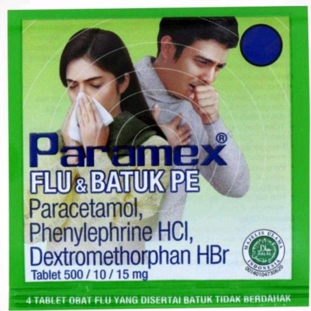 OBAT FLU DAN BATUK / PARAMEX FLU BATUK 4 TABLET