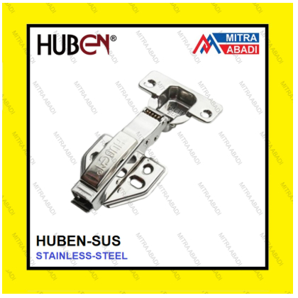 Engsel Sendok HUBEN SUS Stainless Steel Soft Close Slowmotion Lemari