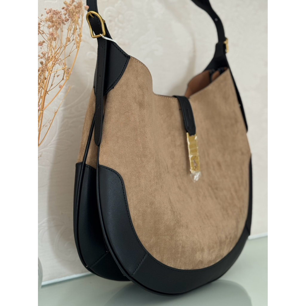 RALPH LAUREN POLO Suede Bag Brown NEW / Tas Suede Anggi Winda Lassiewear Gieclothing