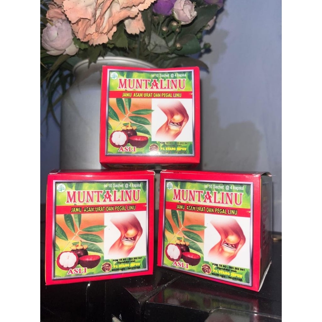 montalinu kotak isi 20 sachet yang ijo Jga ada