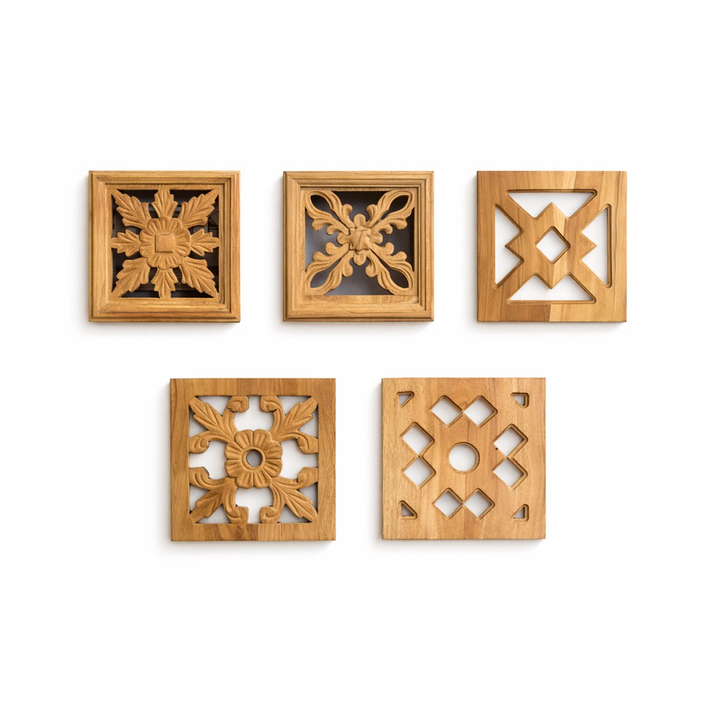 Kepingan Kayu Loster ukuran 20x20 cm