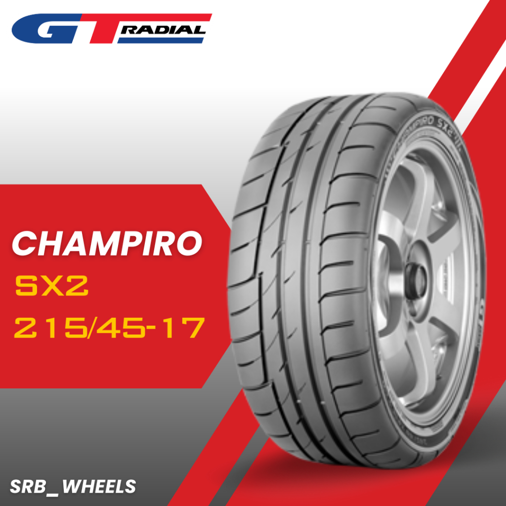 Ban Mobil 215/45 Ring 17 GT Champiro SX2 Tahun 2025 Semi Slick
