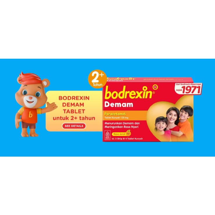 Bodrexin Demam Tablet Anak