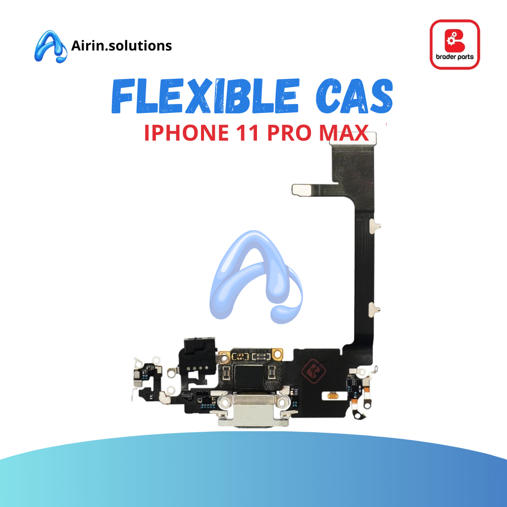 FLEXIBLE CHARGER ORI IPHONE 11 PRO MAX BLACK BRADERPARTS.