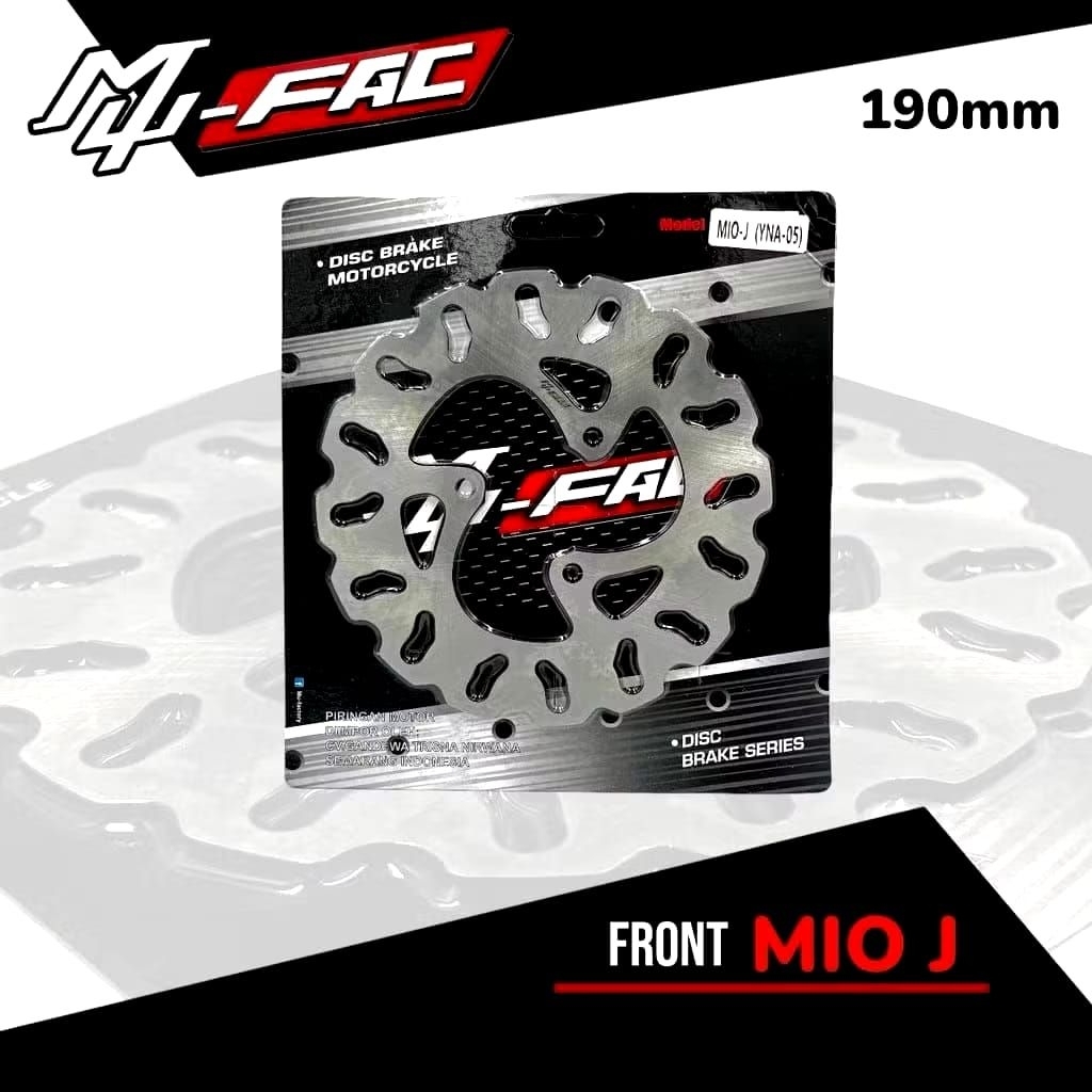 DISC PIRINGAN MUFAC IMPORT CAKRAM DEPAN YAMAHA MIO 200MM & MIO J 190MM STANDAR MODEL GERIGI POLOS