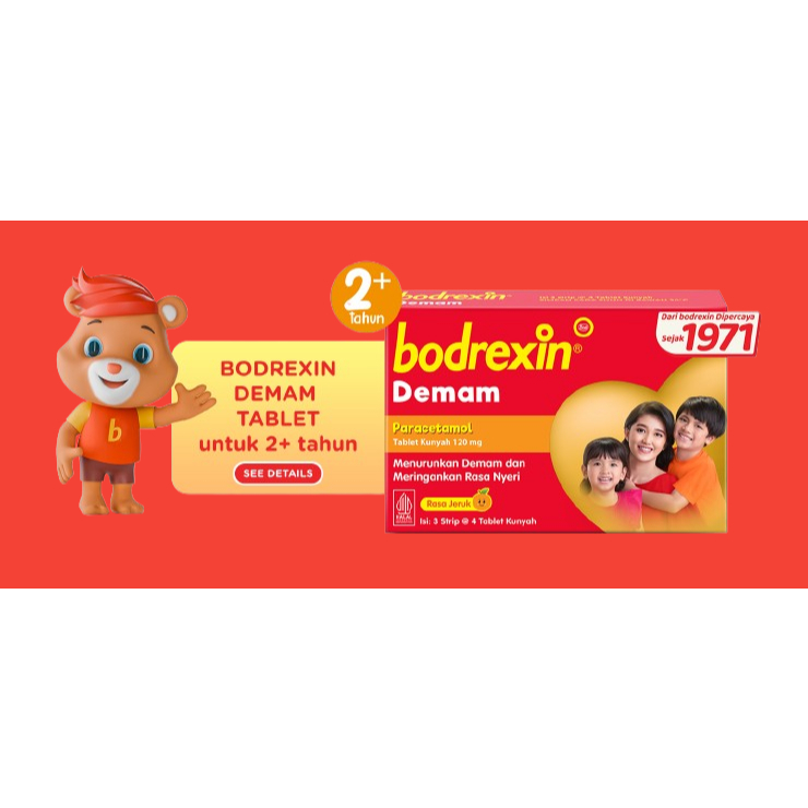 Bodrexin Demam Tablet Anak