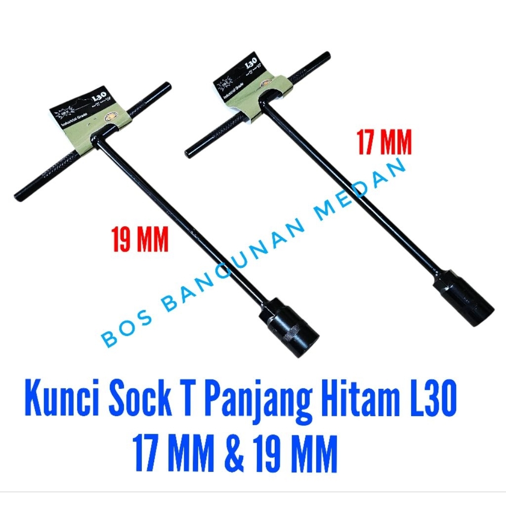 Kunci Sok T Panjang 17MM / 19MM / Kunci Shok T Panjang /  Socket Wrench / Kunci Sok T Panjang