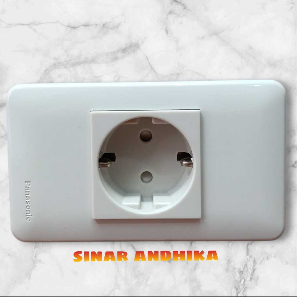 STOP KONTAK (CP) + FRAME CREAM FULL COLOR PANASONIC WZJ 1781+WZJ 1121