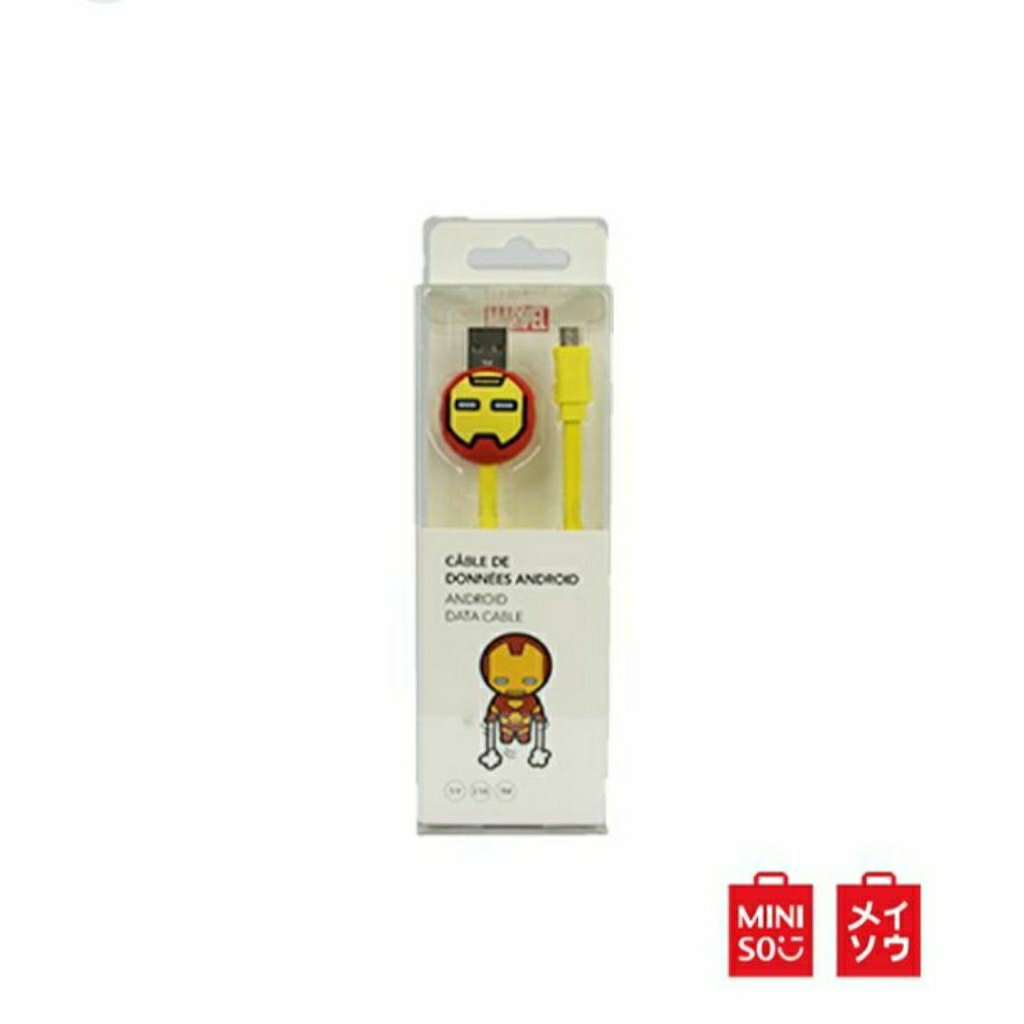 Miniso Kabel Usb Type-C Marvel Edition Kabel Charger Panjang Type-C Termurah Original Miniso