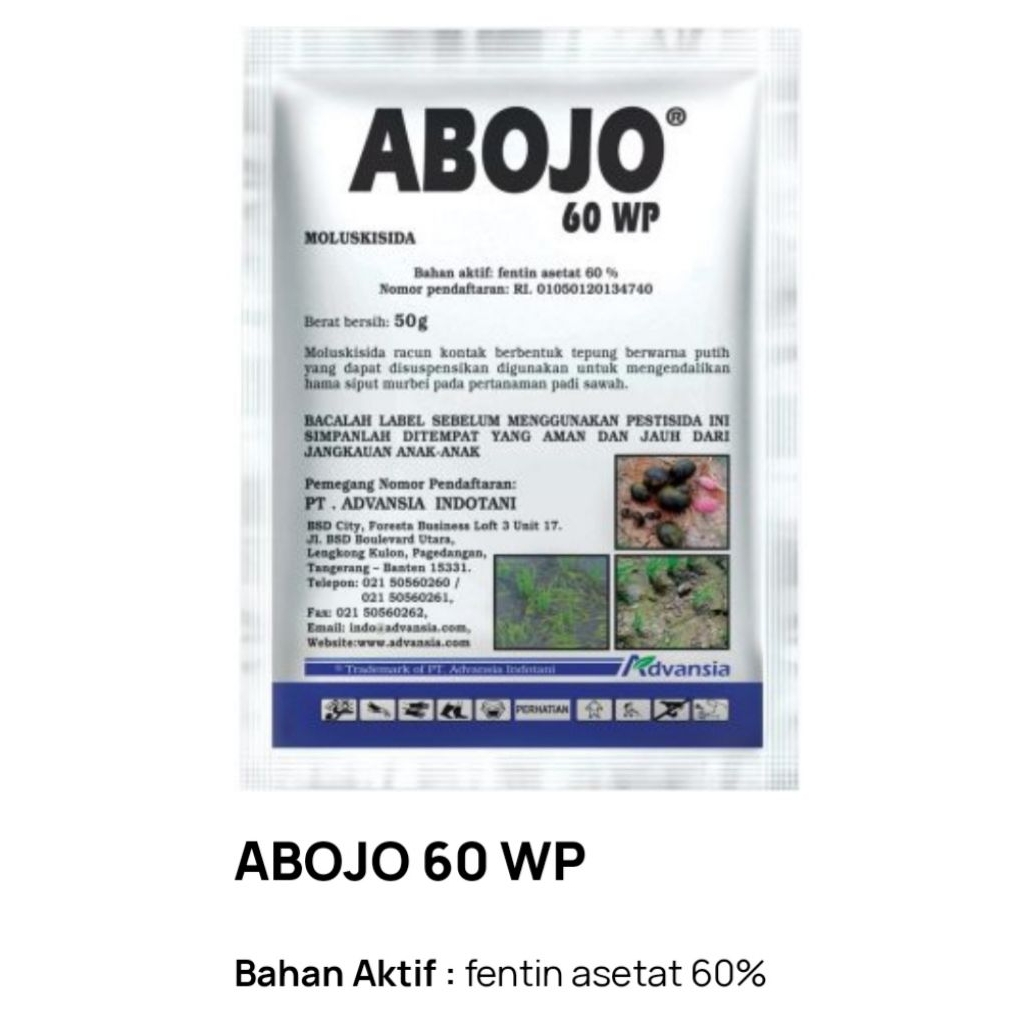 ABOJO 6P WP 50 GR OBAT. KEONG AMPUH