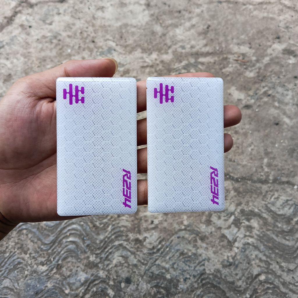 Tutup Body Batrai Panel R233/R234 Pro White Carbon Logo Ungu Glossy