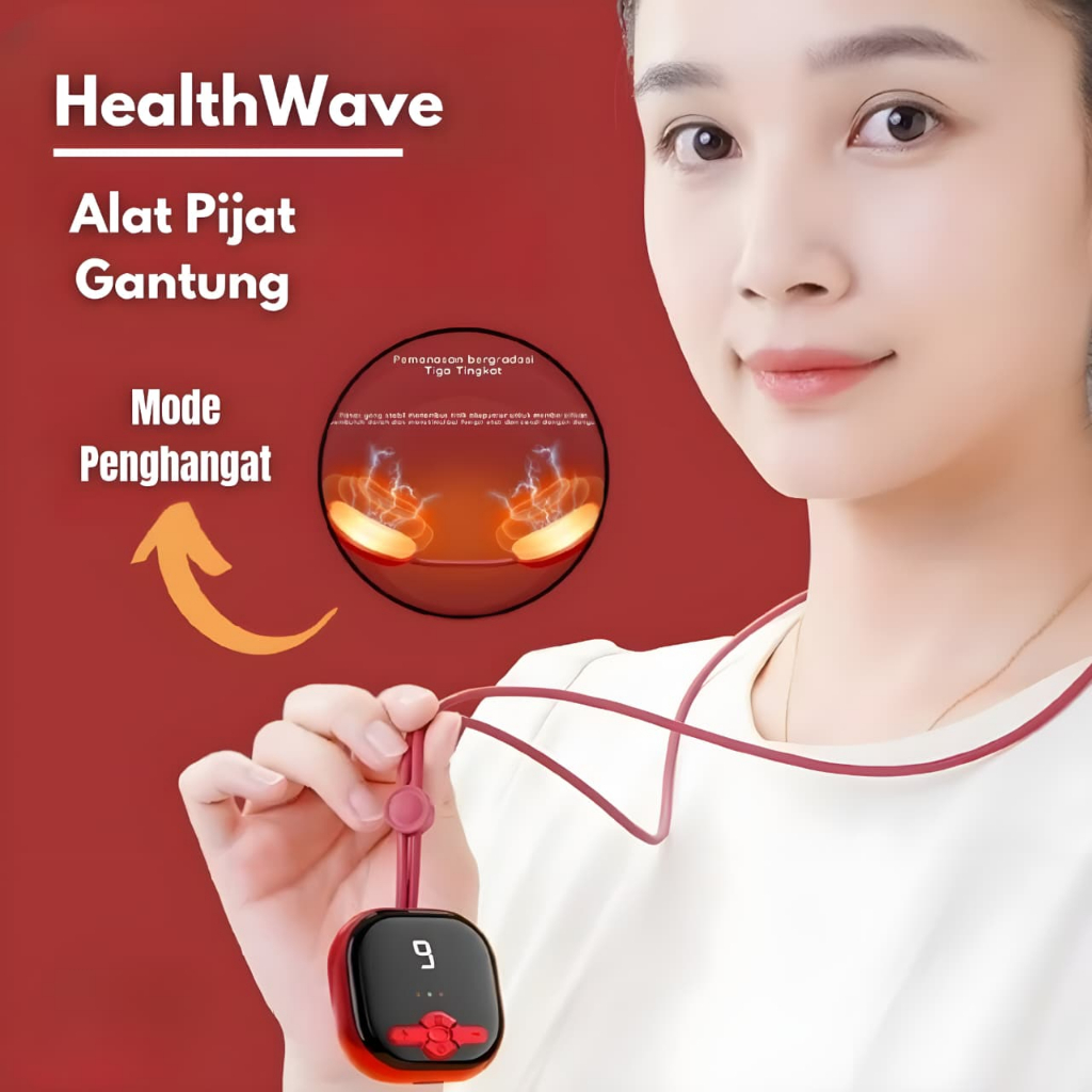 HealthWave/Alat pijat leher gantung portabel Ems neck massage / Alat pijat leher electric / Pijat ri