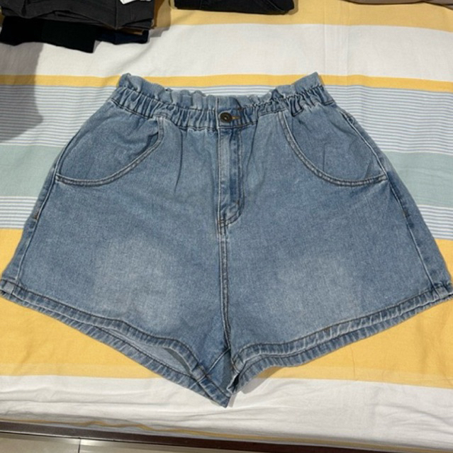 Cotton On High Rise Paperbag Short Denim