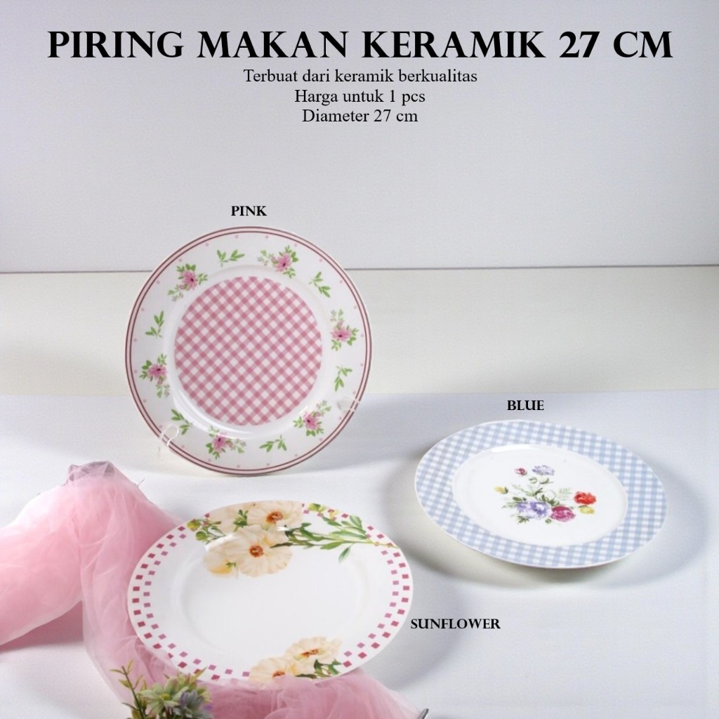 CAPODIMONTE Piring Makan / Oval / Sup Keramik 1 Pcs