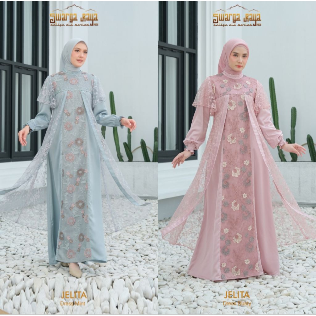 Zalifa Dress Jelita Terbaru. Jelita Dress Zalifa. Zalifa Dress Terbaru. Jelita. Swarga Raya Zalifa T