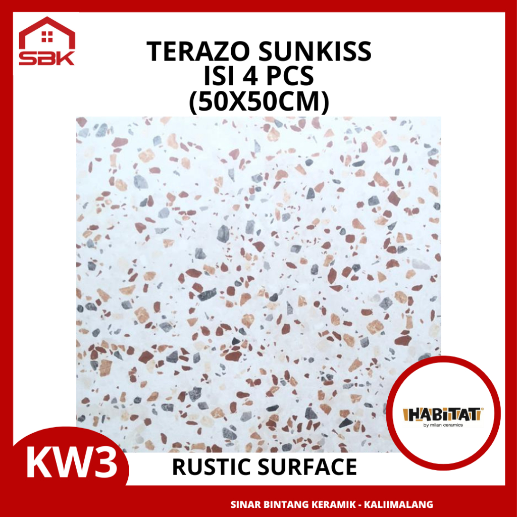 Keramik Lantai 50x50 Terazo Sunkiss Habitat