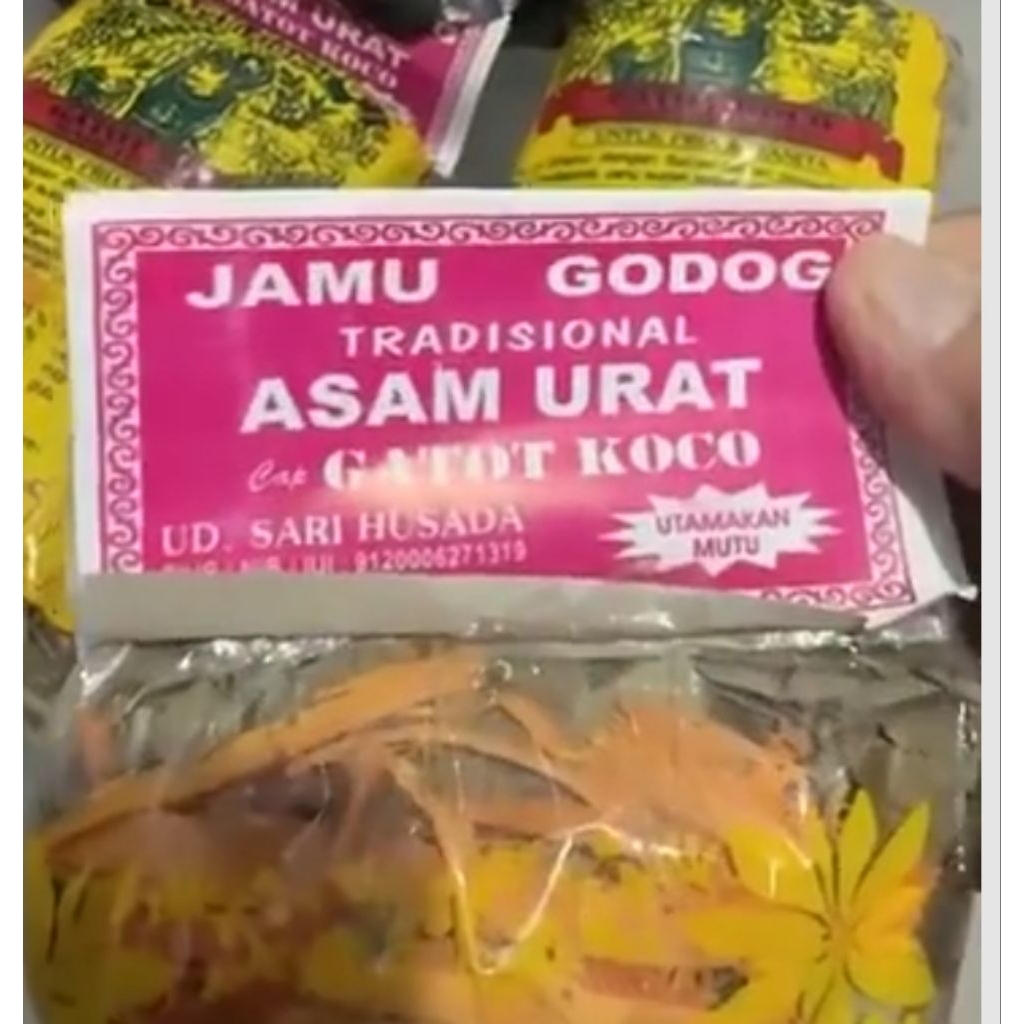 Jamu godok asam urat cap Gatot koco