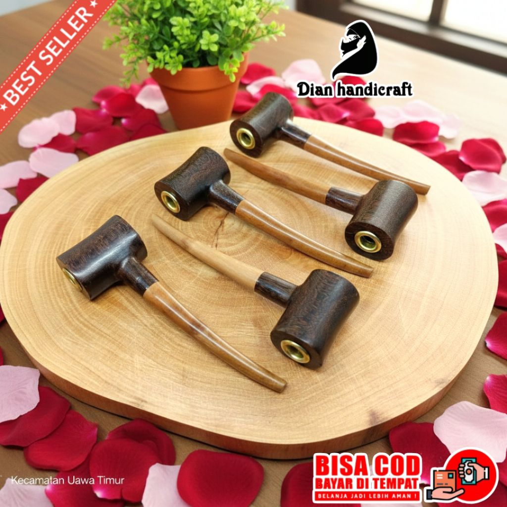 Once Pipa Kayu Motif Cangklong Unik Terbaru