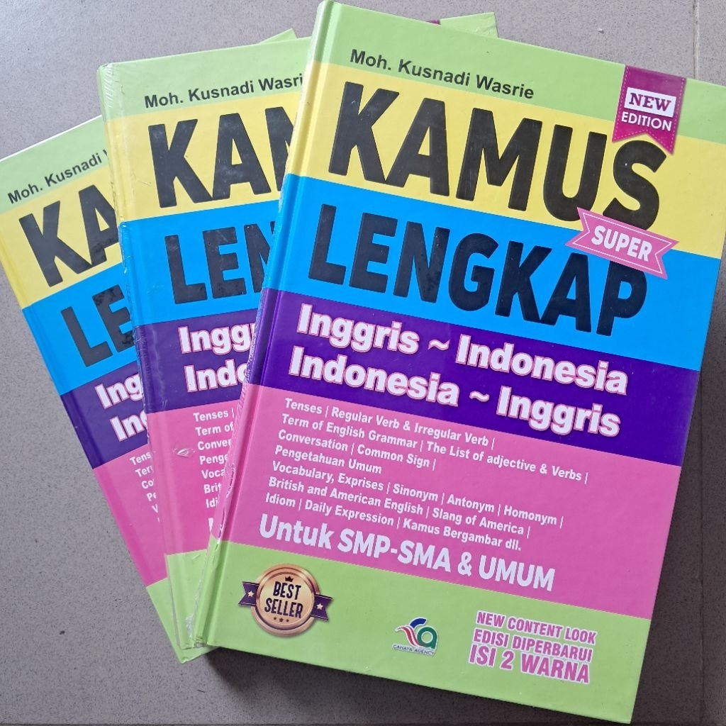 Kamus Inggris-Indonesia Super Lengkap - hardcover, 767 Halaman kamus inggris indonesia Hardcover