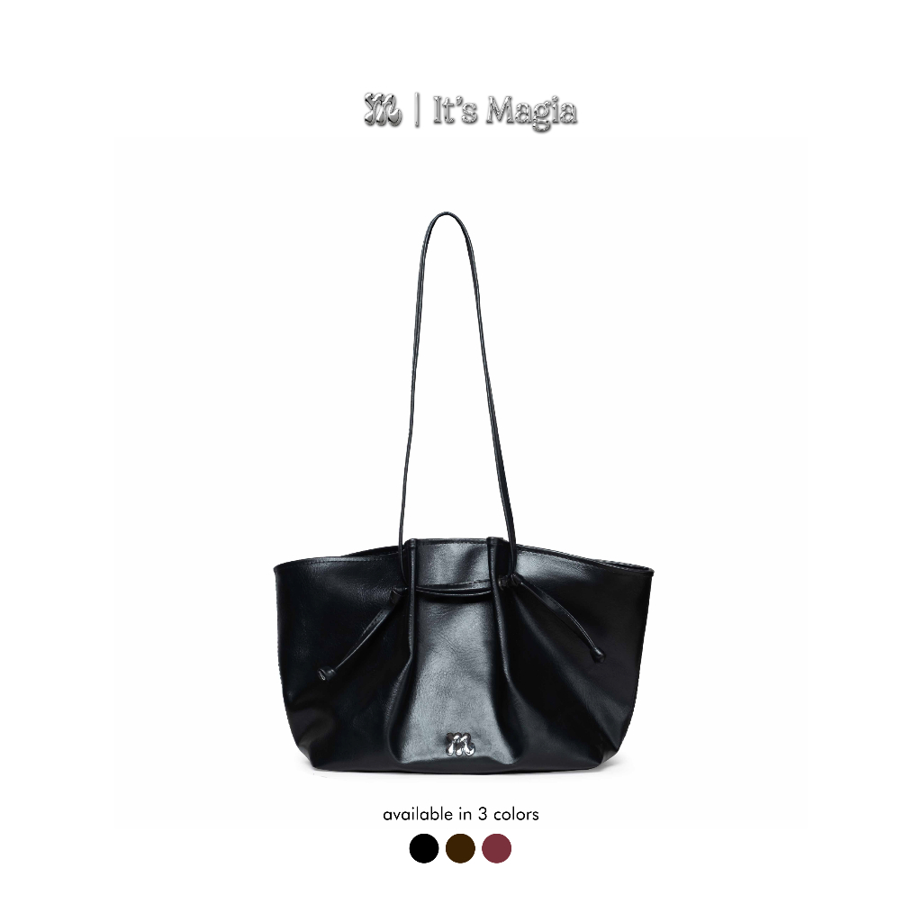 MAGIA Yuzu Bag Jetblack Leather Totebag