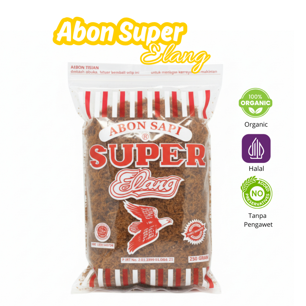 Abon Sapi Asli Super Cap ELANG 250g Asli Boyolali - Abon Sapi Super Cap Elang Spesial Semarang