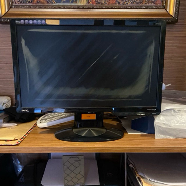 layar monitor lcd benQ G922HD rusak nyala untuk kanibal atau servis