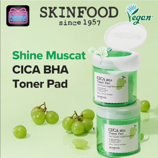 [ORI KOREA EXP2027-06] SKINFOOD Toner Pad | Toner Pad Korea Asli Hydrating & Exfoliating