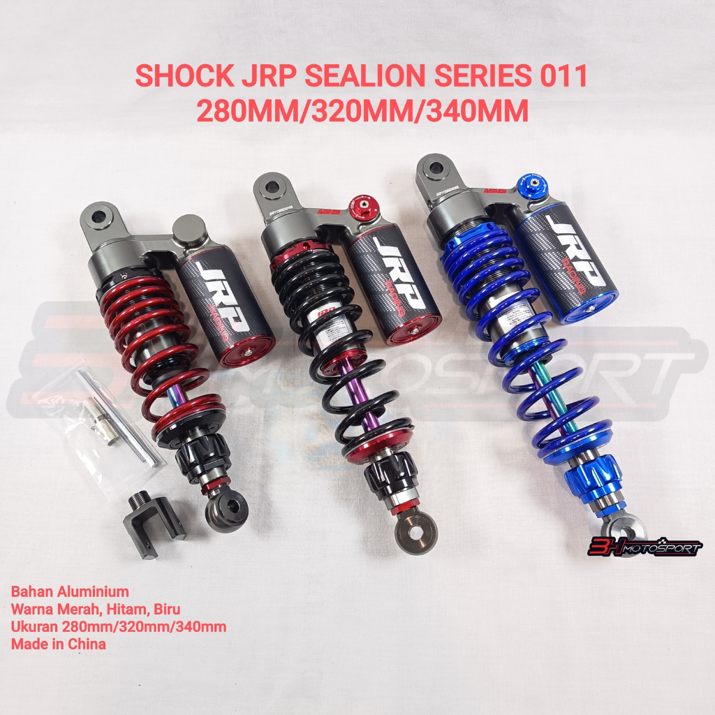 SHOCK SKOK JRP SEALION SERIES 011 UKURAN 280mm/320mm/340mm WARNA MERAH, HITAM, BIRU