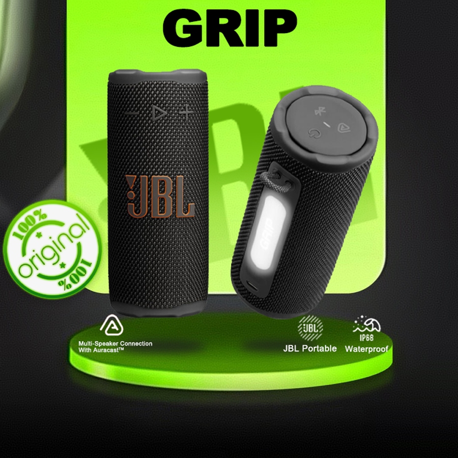 JBL Grip Speaker Bluetooth Portabel Ringkas Dengan JBL Pro Sound Yang Mantap Dan Cahaya Ambiens Spek