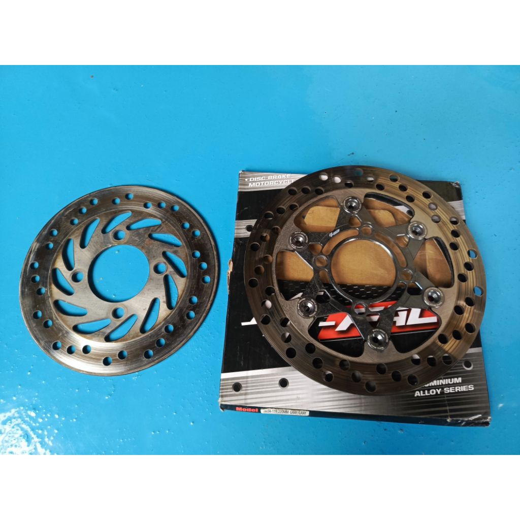 Disc mufac floating + standar belakang supra x 125 dd
