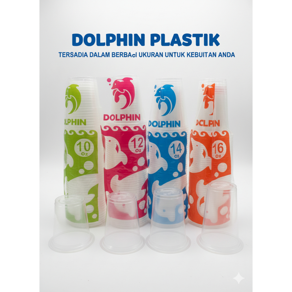 Gelas HALAL Tebal 10oz 12oz 14oz 16oz Datar Rata Pack Cup